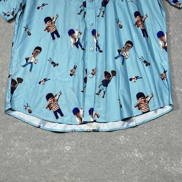 The Sandlot x RSVLTS Button Down Shirt “BOBBLEHEAD” ALL OVER PRINT Short Sleeve - Picture 5 of 12